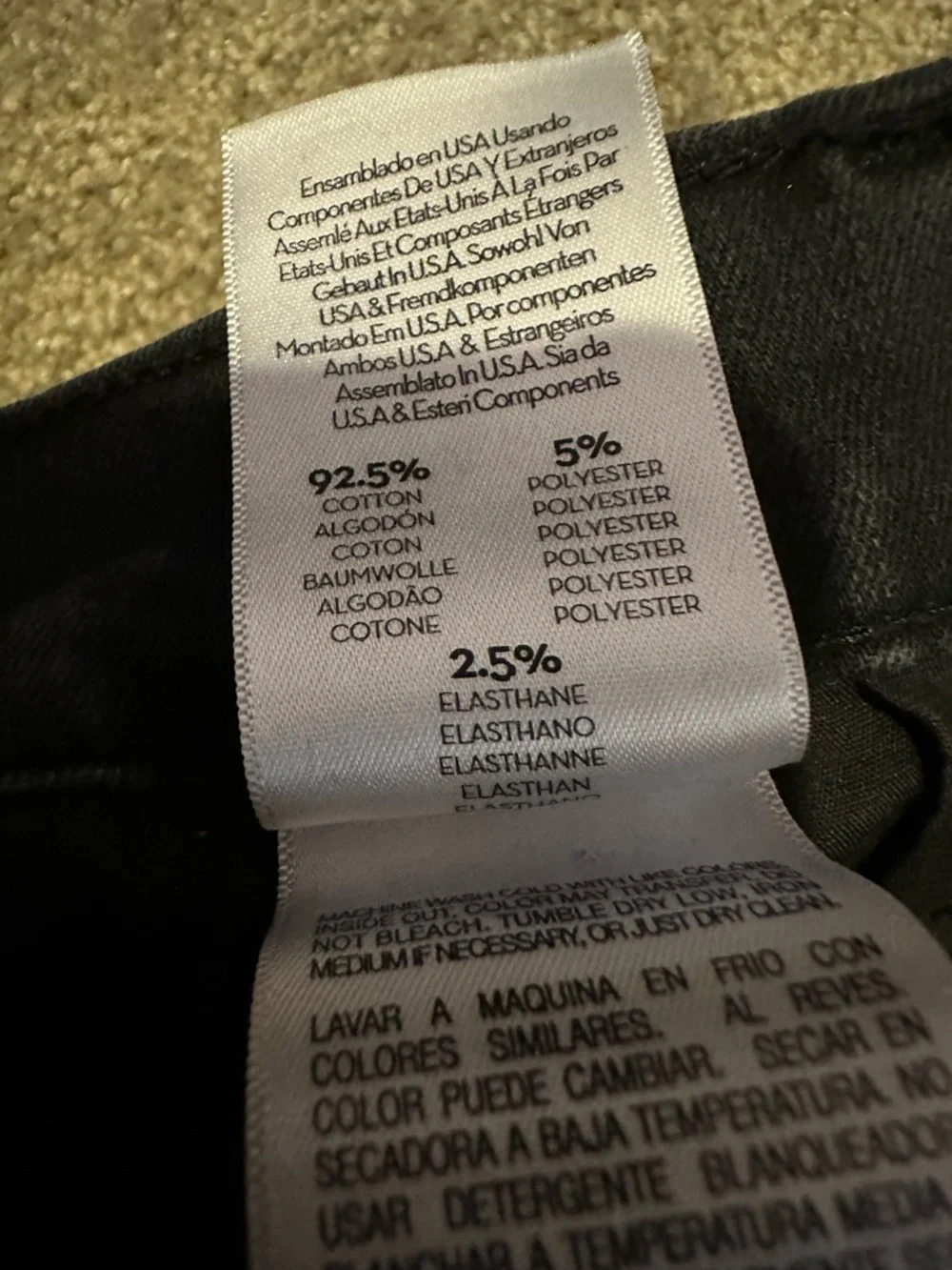 Mother The Hustler Ankle Fray Not Guilty Wash Jeans Denim Crop